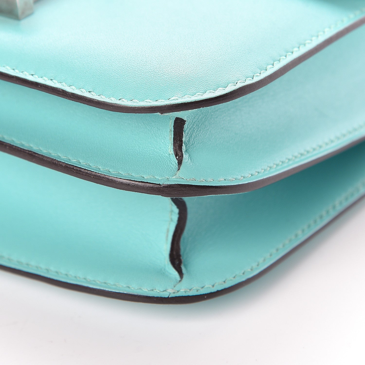 Hermes Tadelakt Lizard Constance 18 Bleu Atoll Ficelle 20 of 23
