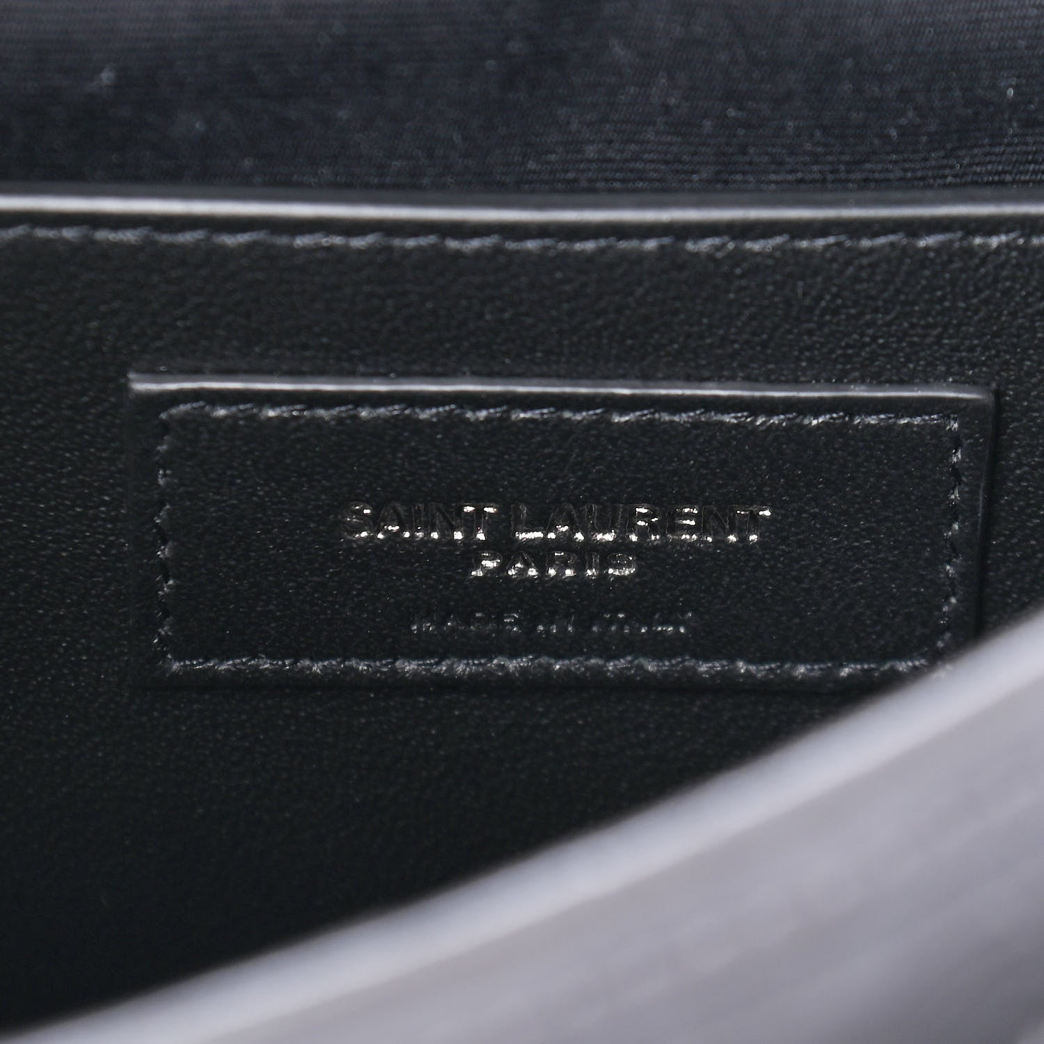 Saint Laurent Crinkled Calfskin Matelasse Monogram Baby Niki Chain Satchel Storm 6 of 9