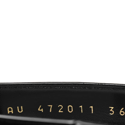 Saint Laurent Patent Opyum 110 Pumps 36 Black Gold 6 of 8