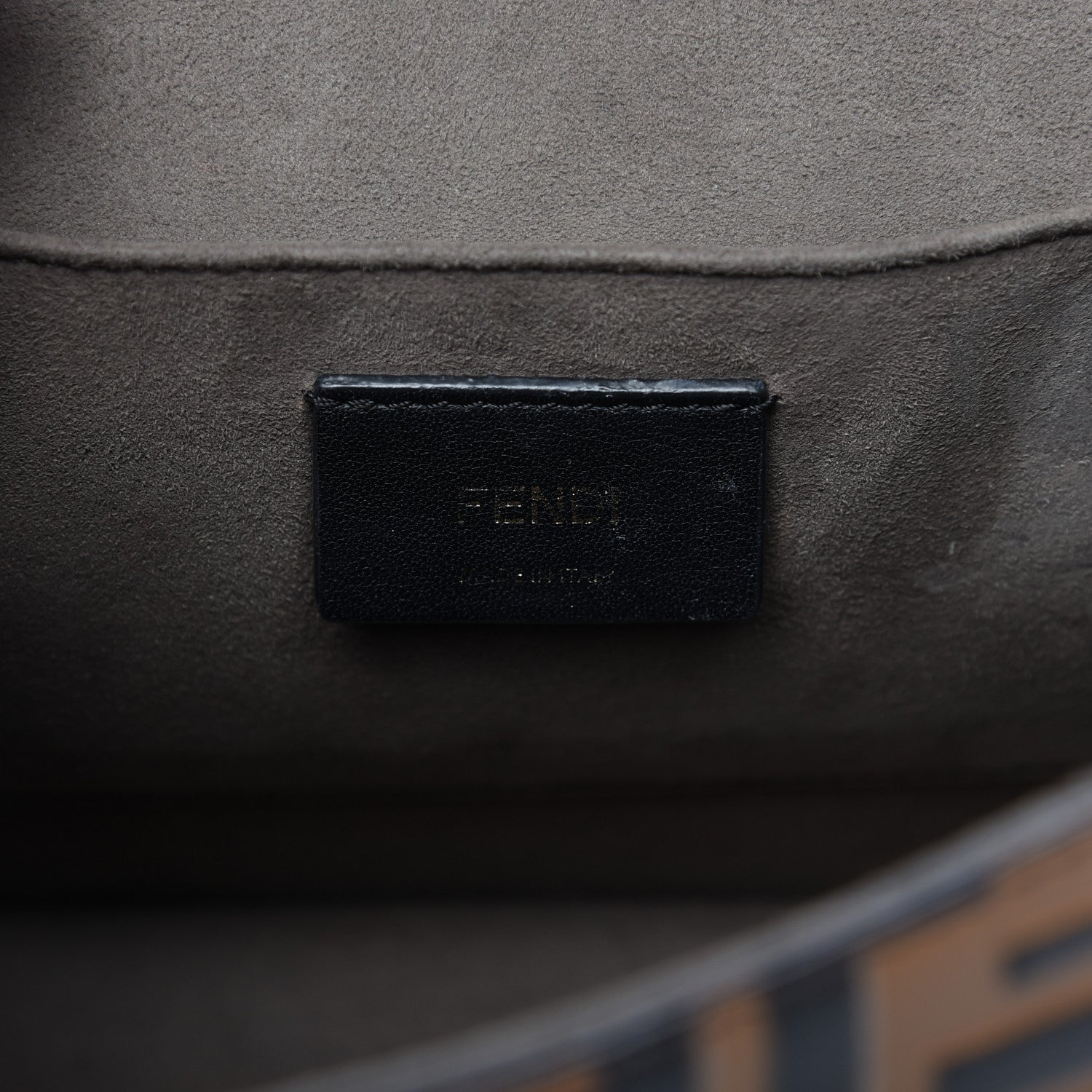 Fendi Vitello Century F is Fendi FF Embossed Kan I Shoulder Bag Orzo Tobacco 8 of 11