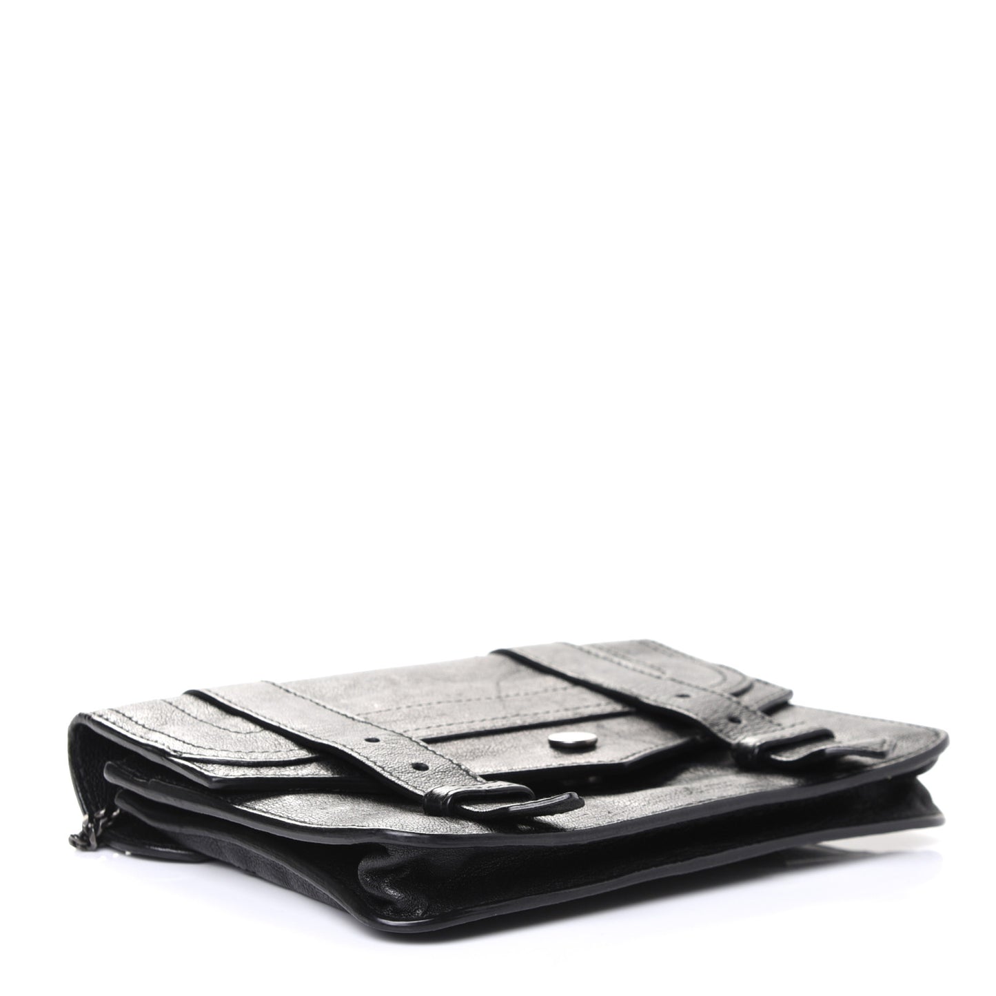 Lambskin PS1 Large Chain Wallet Black
