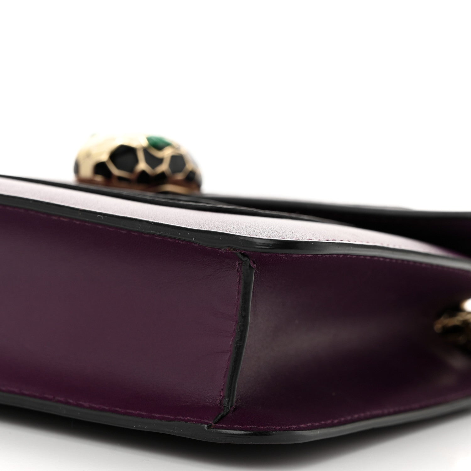 Bulgari Calfskin Small Serpenti Forever Snake Strap Crossbody Bag Purple 10 of 10