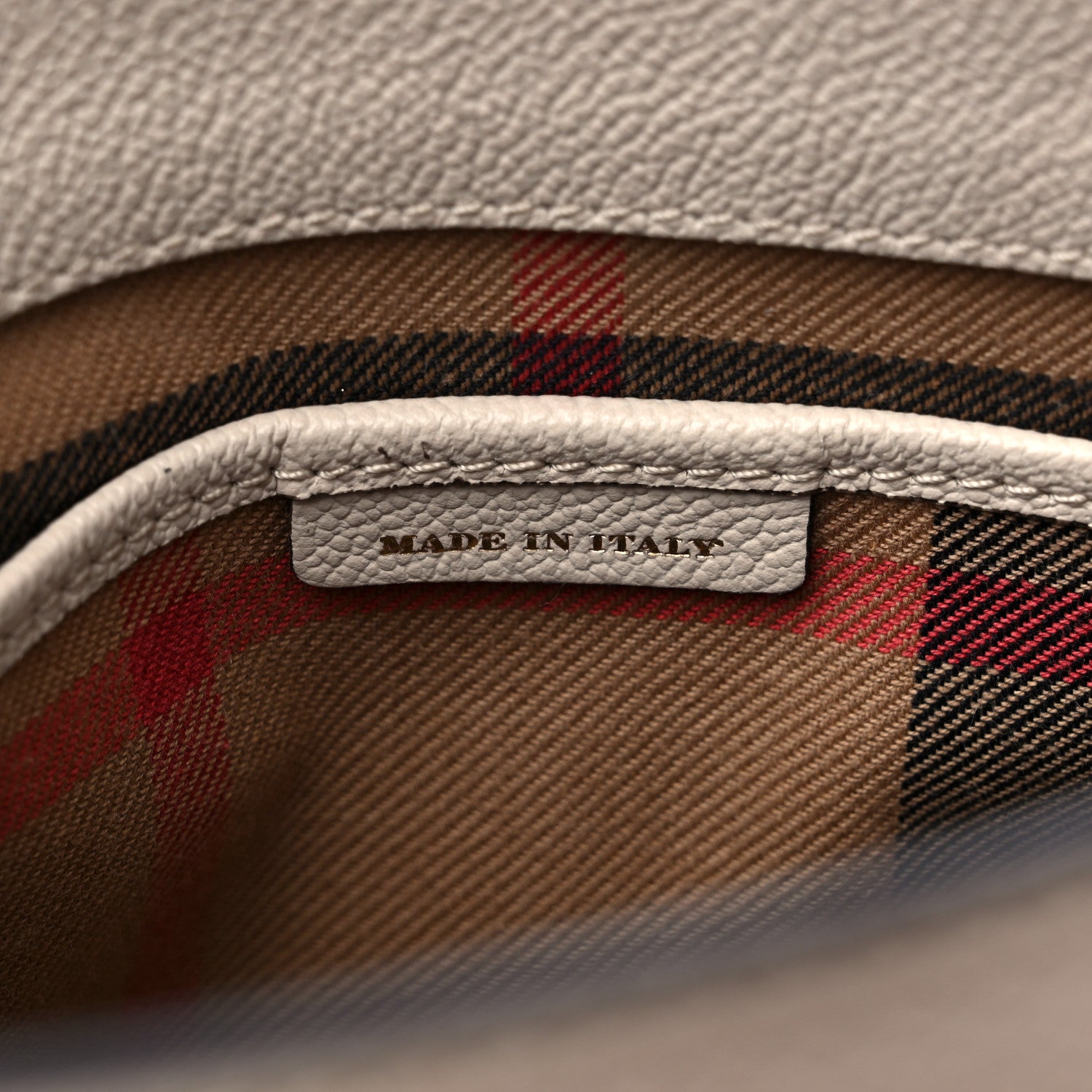 Burberry Soft Grain Calfskin Small Buckle Tote Limestone 6 of 10