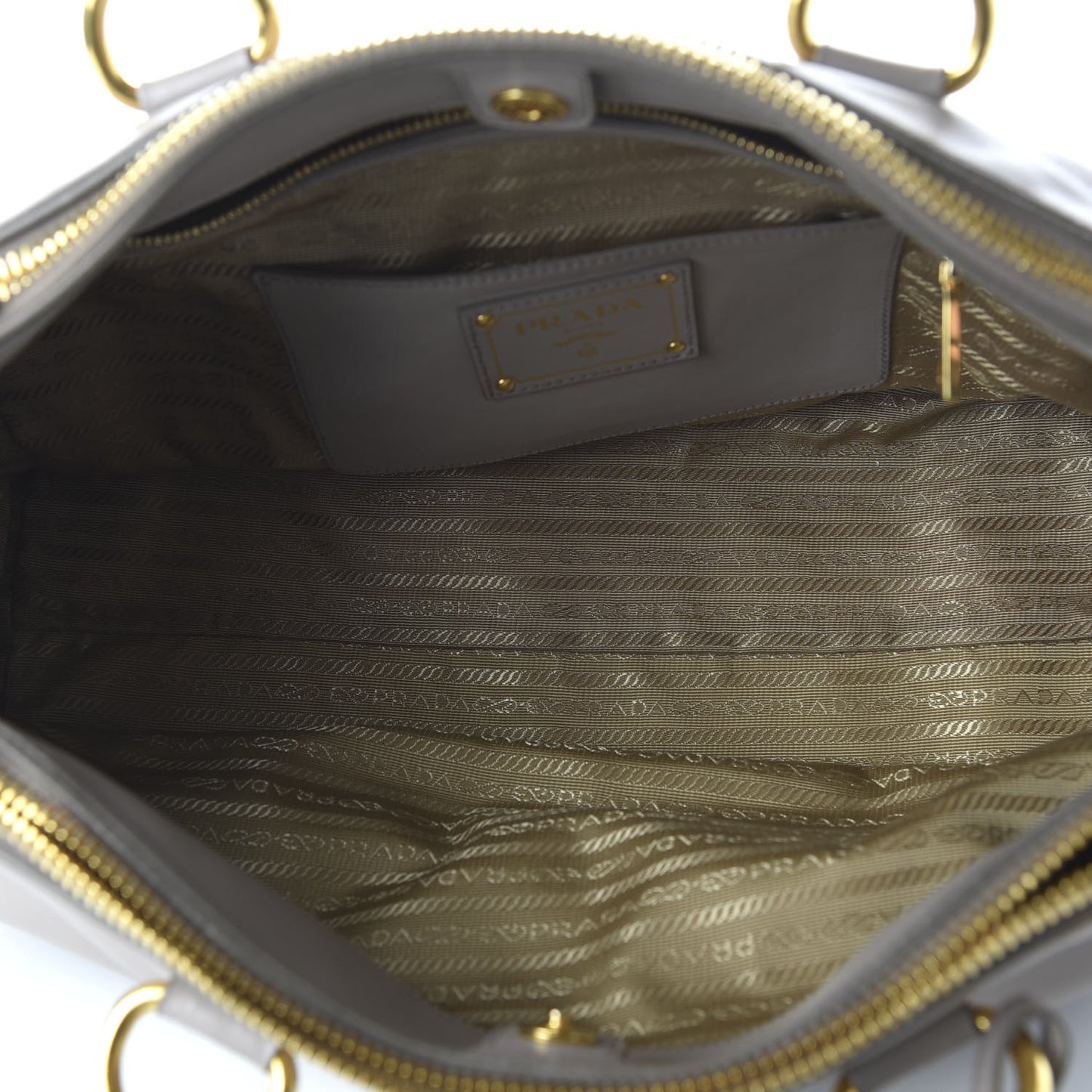 Soft Calfskin Double Zip Shoulder Bag Pomice