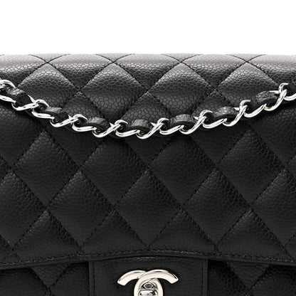 Chanel Caviar Quilted Medium Double Flap Black 8 of 11