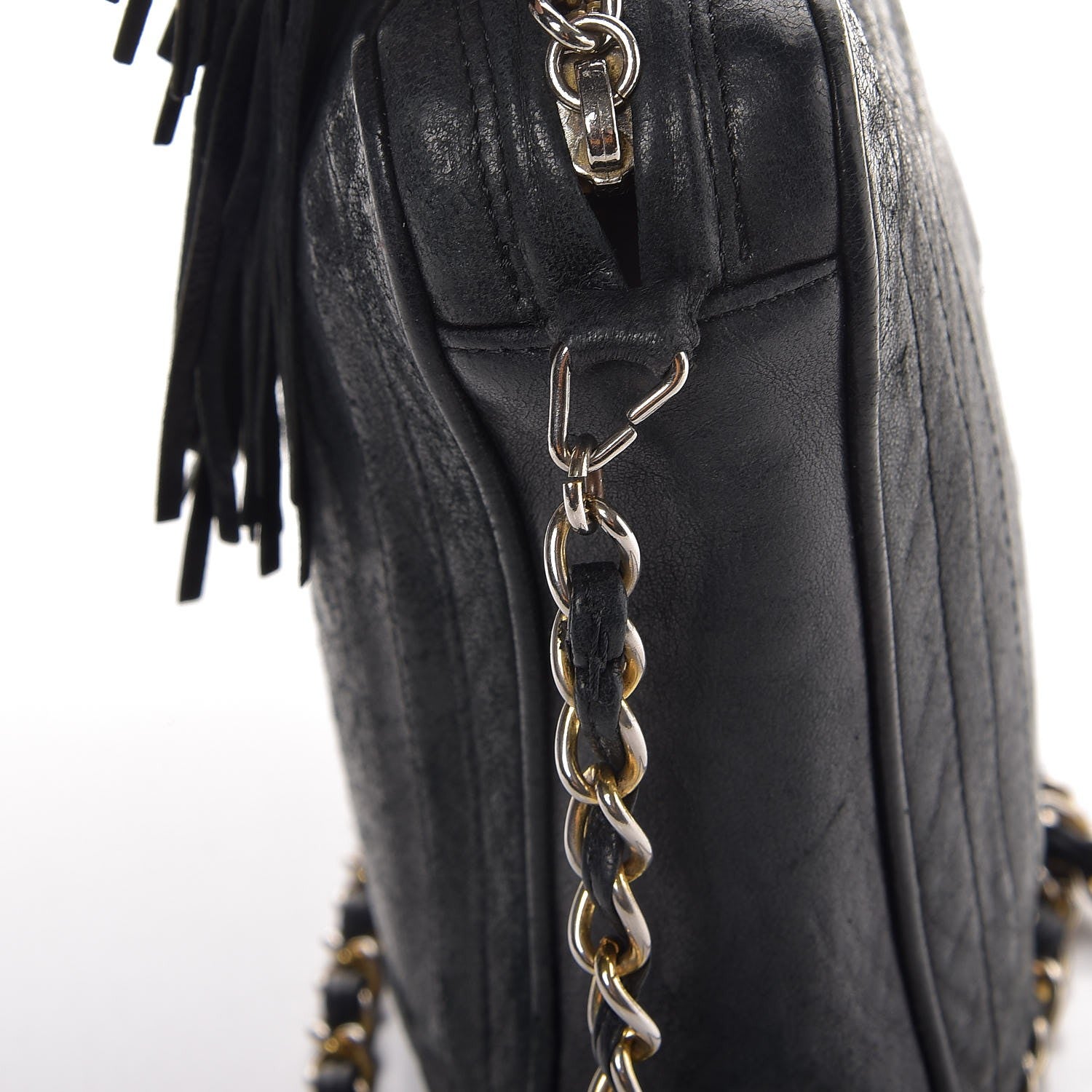 Chanel Lambskin Tassel Camera Case Black 12 of 16