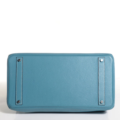 Hermes Togo Birkin 40 Blue Jean 9 of 30