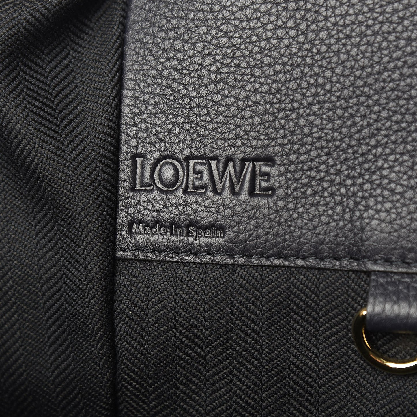 Calfskin Small Hammock Shoulder Bag Midnight Blue Black