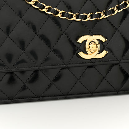 Chanel Patent Quilted Medium Single Flap Black 14 of 14