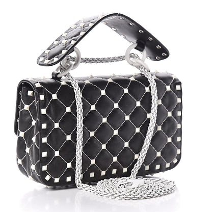 Valentino Garavani Lambskin Small Free Rockstud Spike Shoulder Bag Black 3 of 21