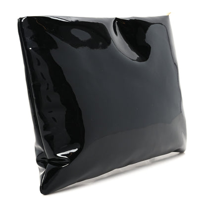 Saint Laurent Patent Large Calypso Pouch Black 3 of 10