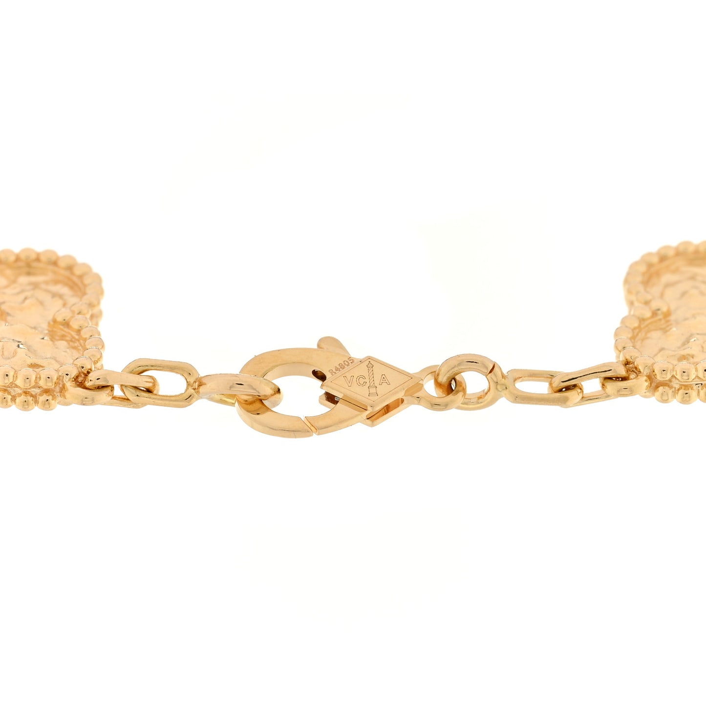 18K Yellow Gold 5 Motifs Vintage Alhambra Bracelet
