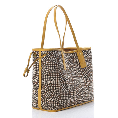 MCM Visetos Medium Liz Reversible Shopper Tote Cognac Yellow 6 of 16