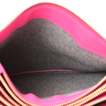 Celine Lambskin Small Trio Crossbody Bag Fluo Fuchsia 7 of 11