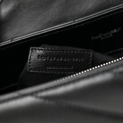 Saint Laurent Calfskin Y Quilted Monogram Medium Loulou Chain Satchel Black 7 of 11