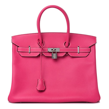 Hermes Epsom Candy Birkin 35 Rose Tyrien Rubis 1 of 9