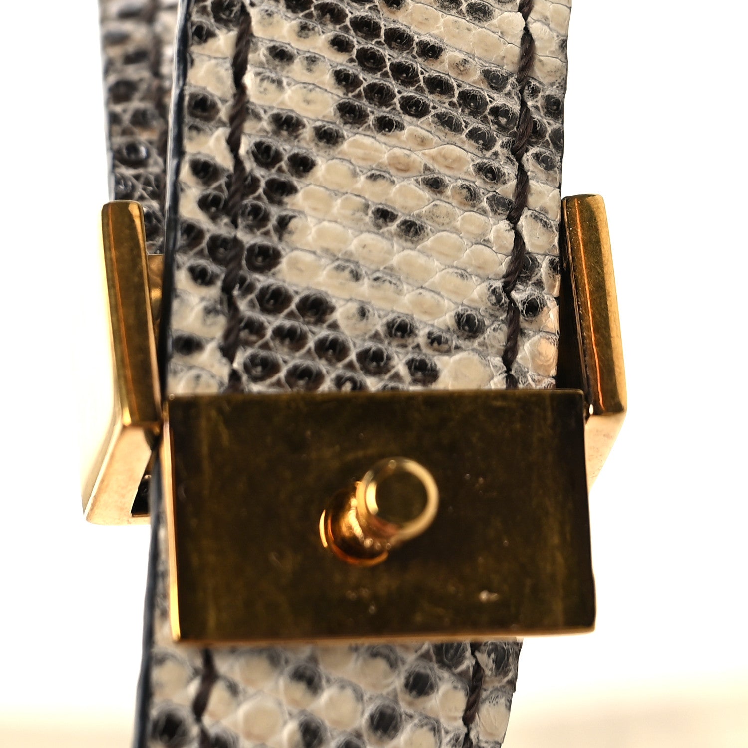 Celine Lizard Medium Classic Box Flap Bag Natural 11 of 11
