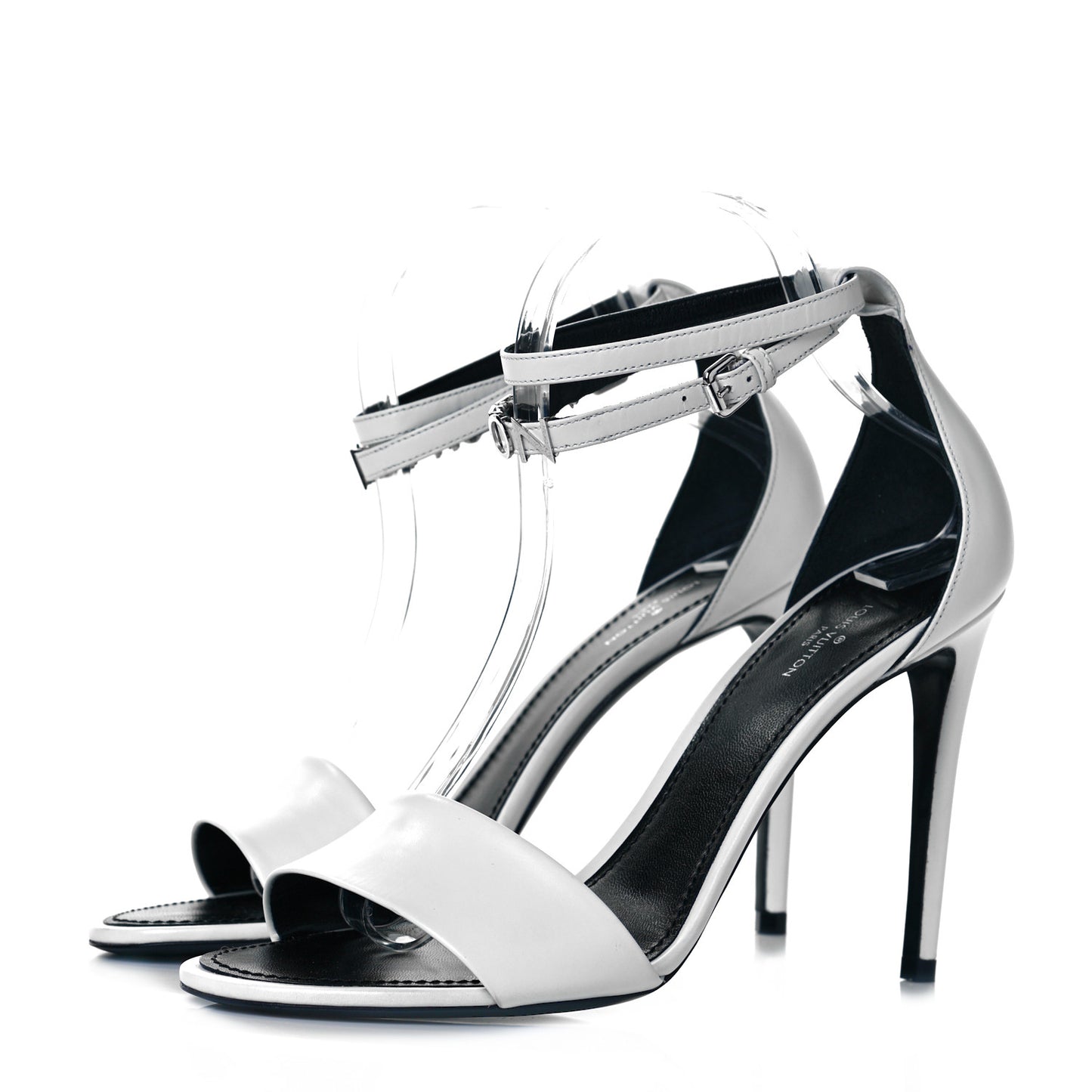 Calfskin Call Back Sandals 39.5 White