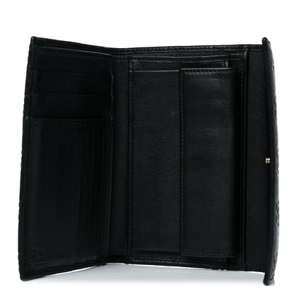 Gucci Guccissima Continental Flap Wallet Black 5 of 11