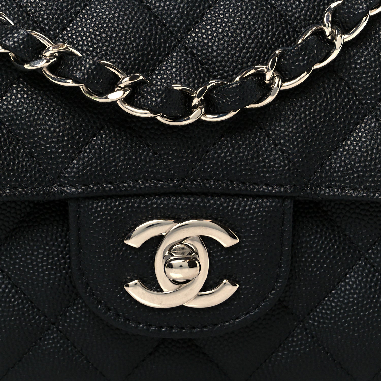 Chanel Caviar Quilted Mini Rectangular Flap Black 9 of 12