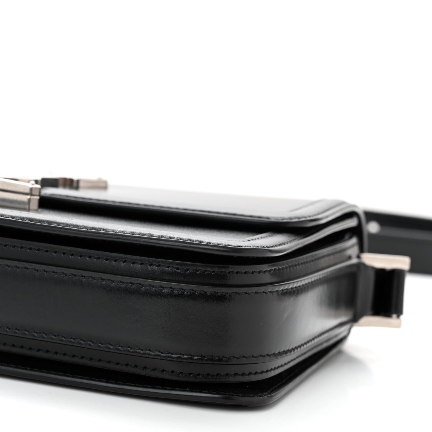 Box Calfskin Monogram Medium Solferino Satchel Black