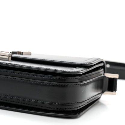 Saint Laurent Box Calfskin Monogram Medium Solferino Satchel Black 10 of 11