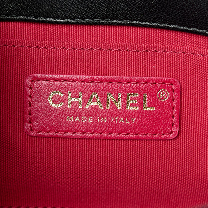 Chanel Velvet Strass Diamond Lock Flap Black 5 of 9