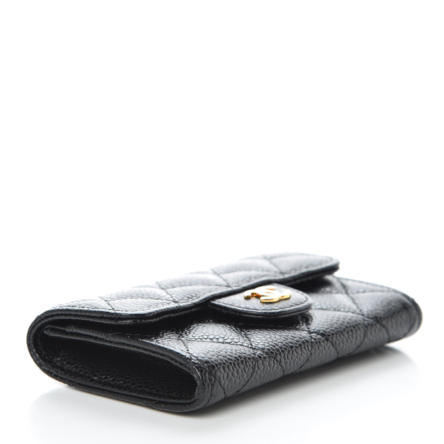 Chanel Caviar Quilted Flap Card Holder Black 4 of 9