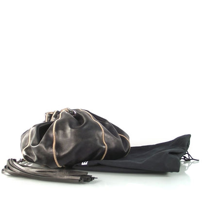 Chanel Lambskin Satin Drawstring Tassel Shoulder Bag 3 of 9