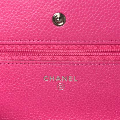 Chanel Caviar Quilted Wallet on Chain WOC Pink 5 of 11