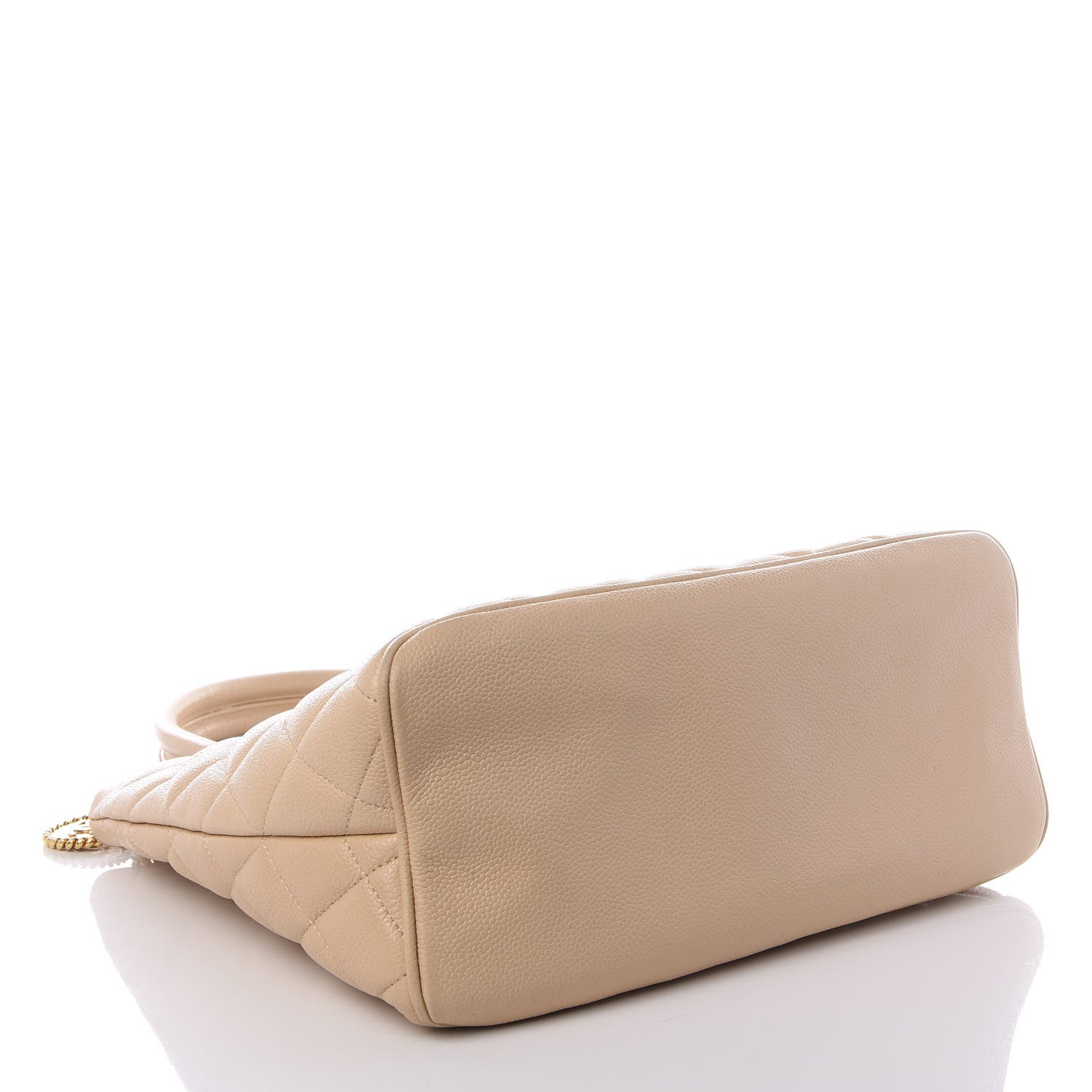 Chanel Caviar Quilted Medallion Tote Beige 3 of 8