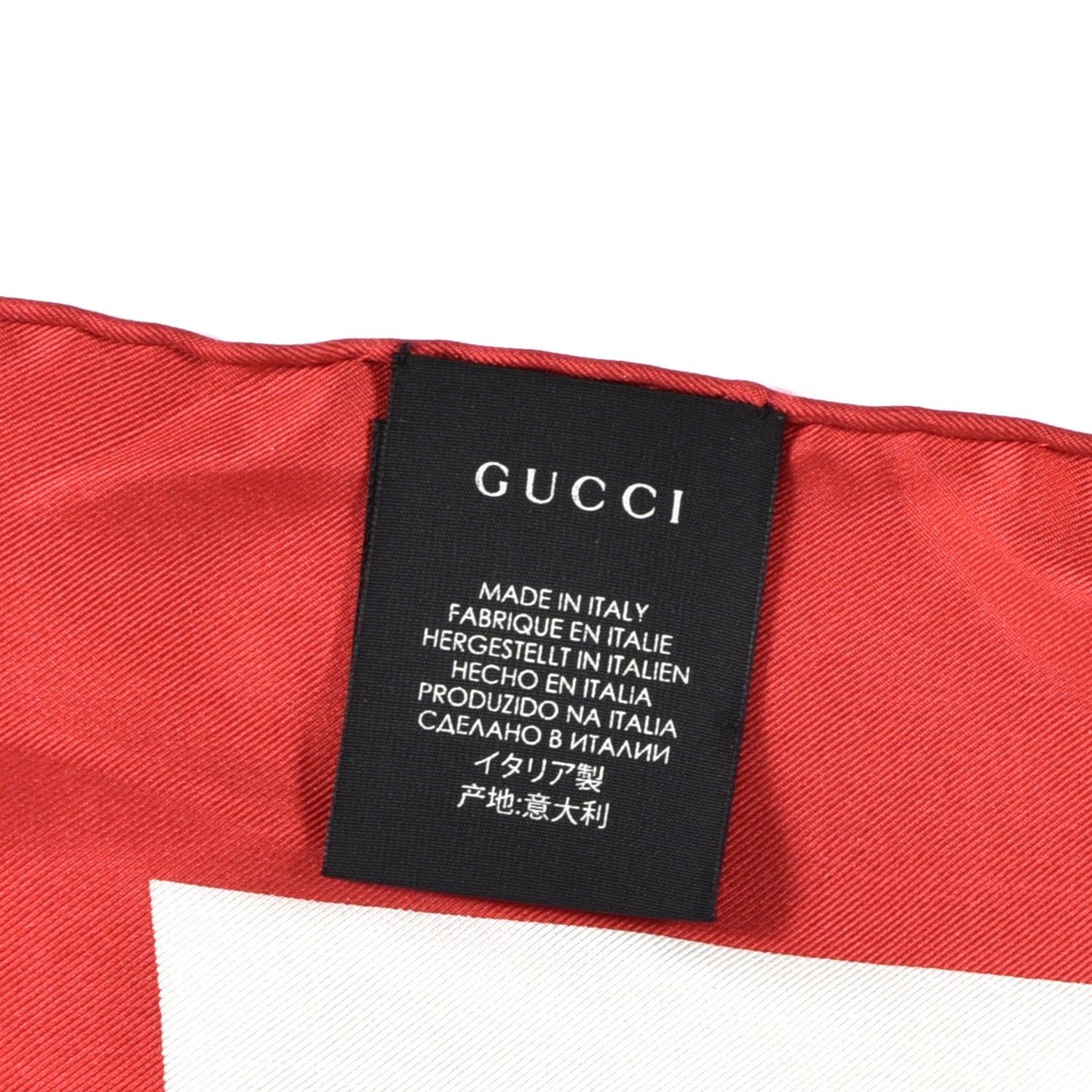 Silk Coco Capitán Logo Square Scarf White