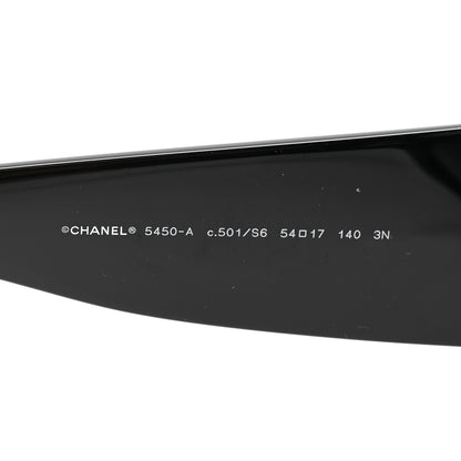 Chanel Acetate CC Logo Sunglasses 5450 Black 5 of 8