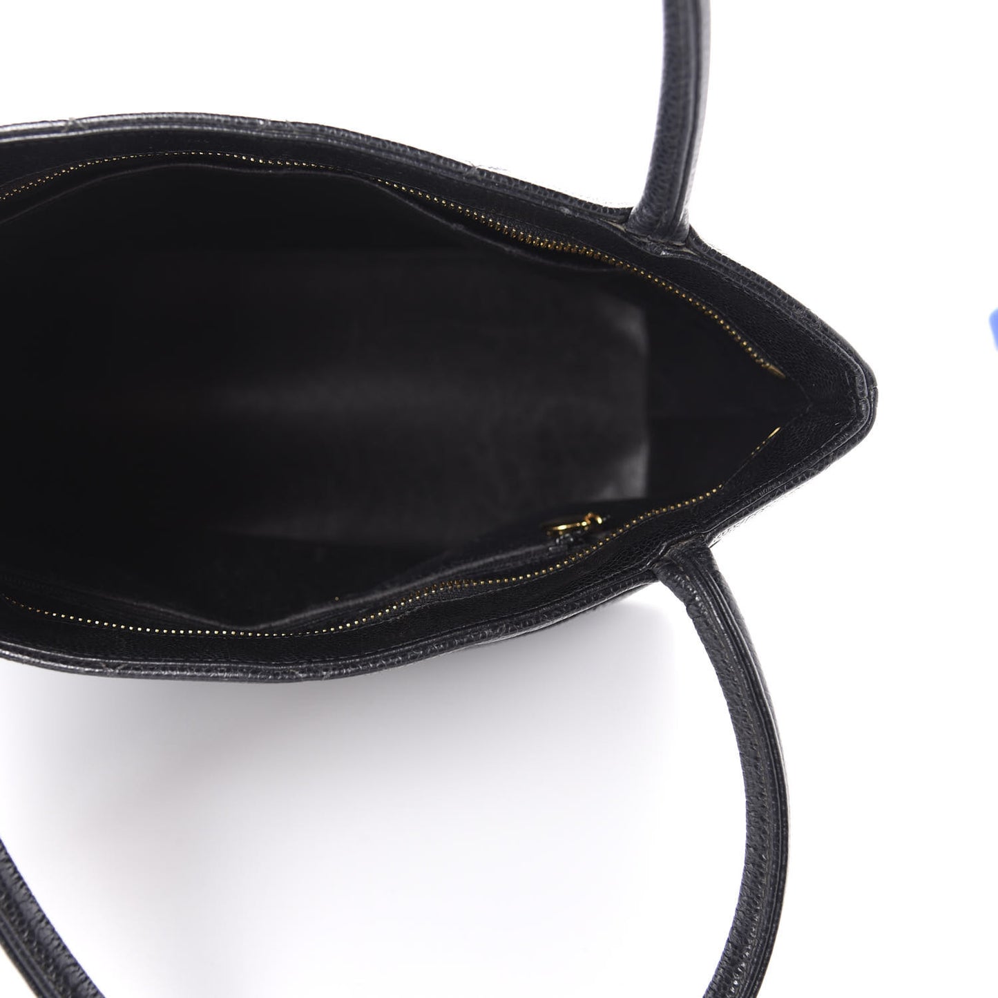 Caviar Quilted Medallion Tote Black