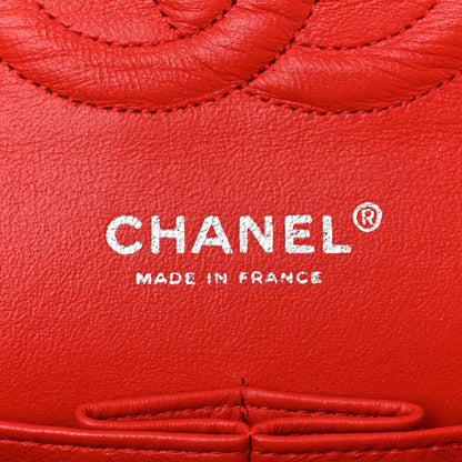 Chanel Lambskin Perforated Medium Double Flap Red 6 of 13