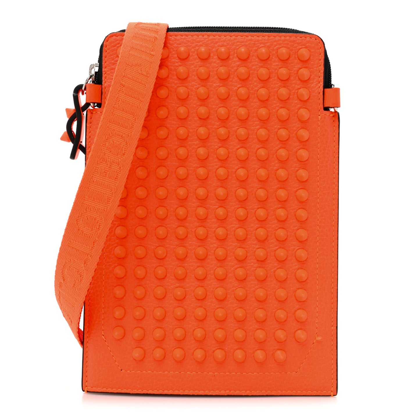 Empire Calfskin Spikes Loubilab Clutch Sunrise