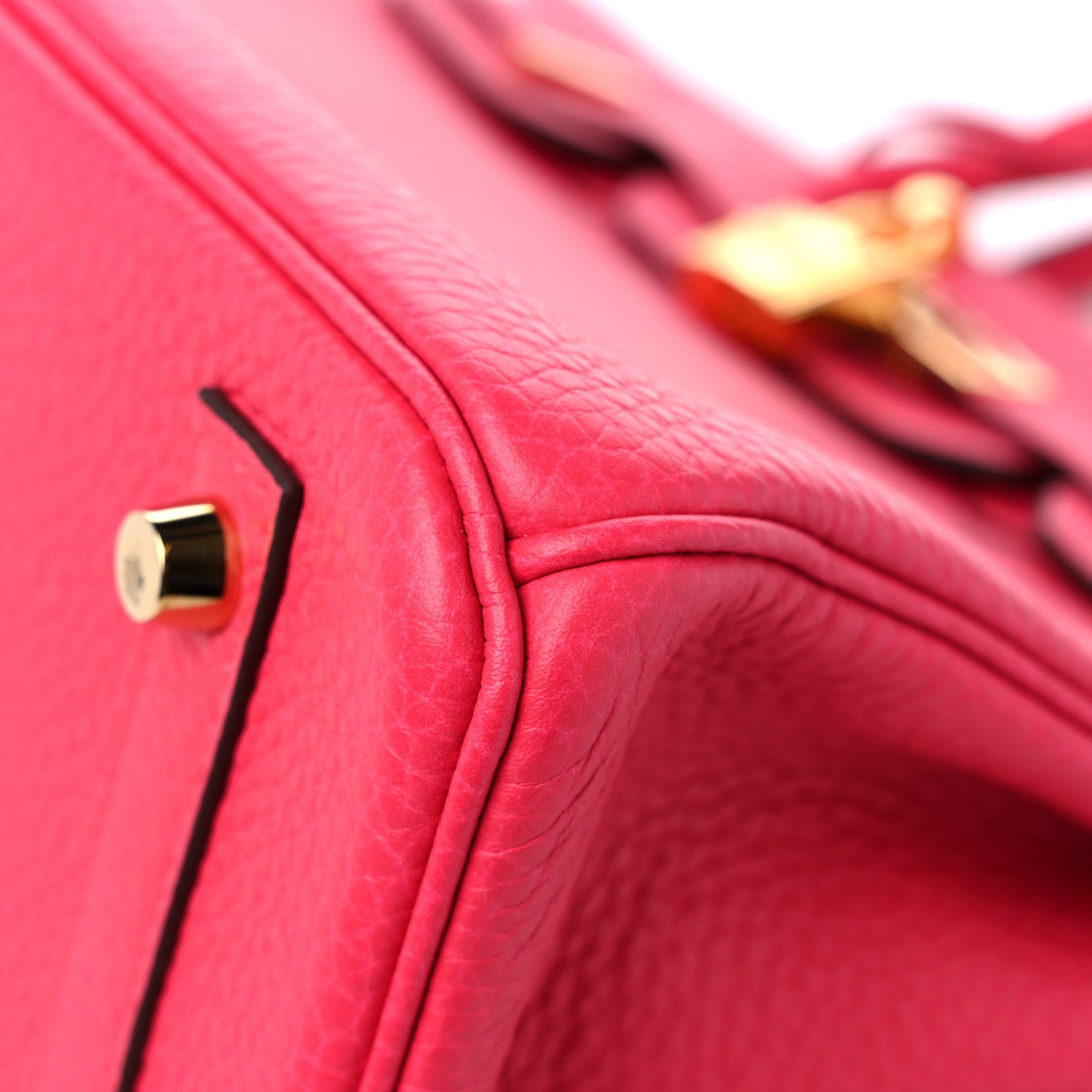 Hermes Taurillon Clemence Birkin 30 Rose Extreme 9 of 14
