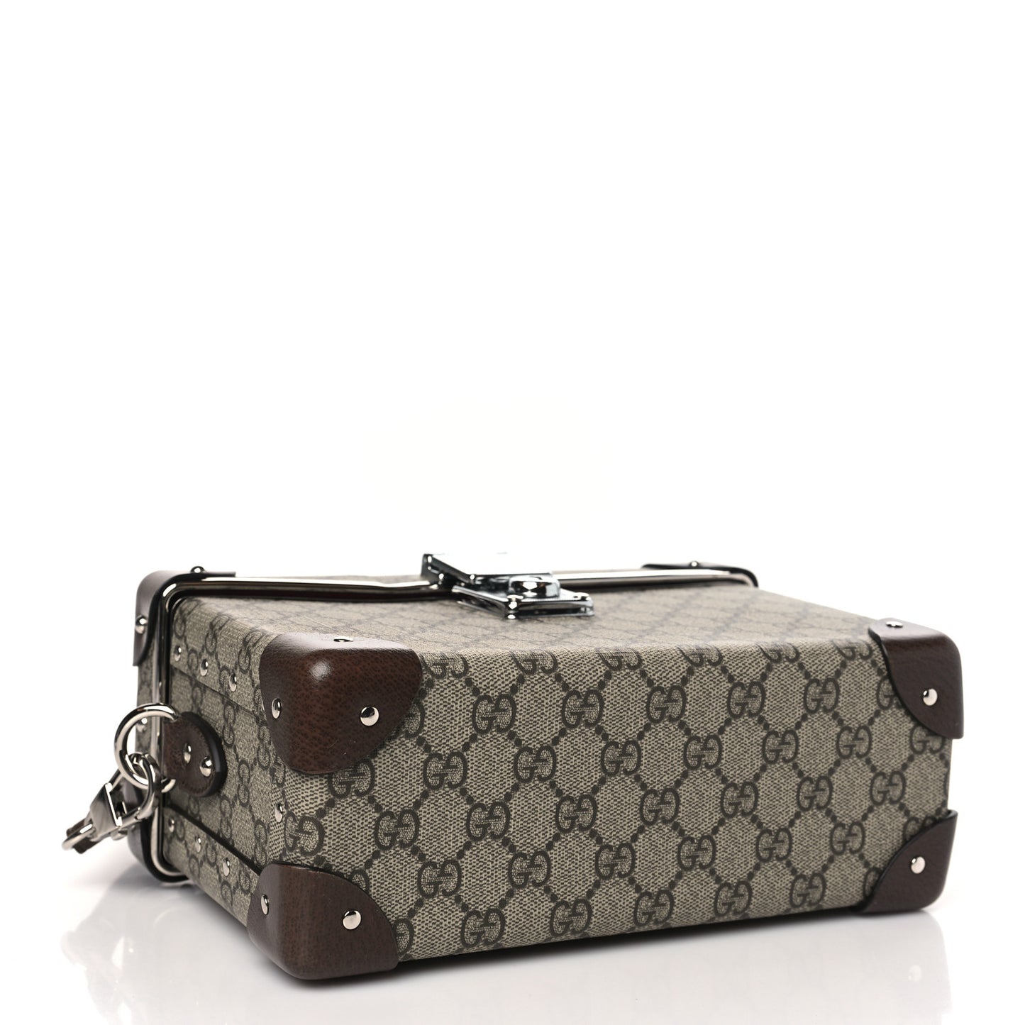 GG Supreme Monogram Globe-Trotter Beauty Case Brown