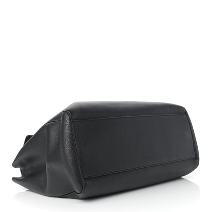 Celine Grained Calfskin Large Soft 16 Bag Black 4 of 10