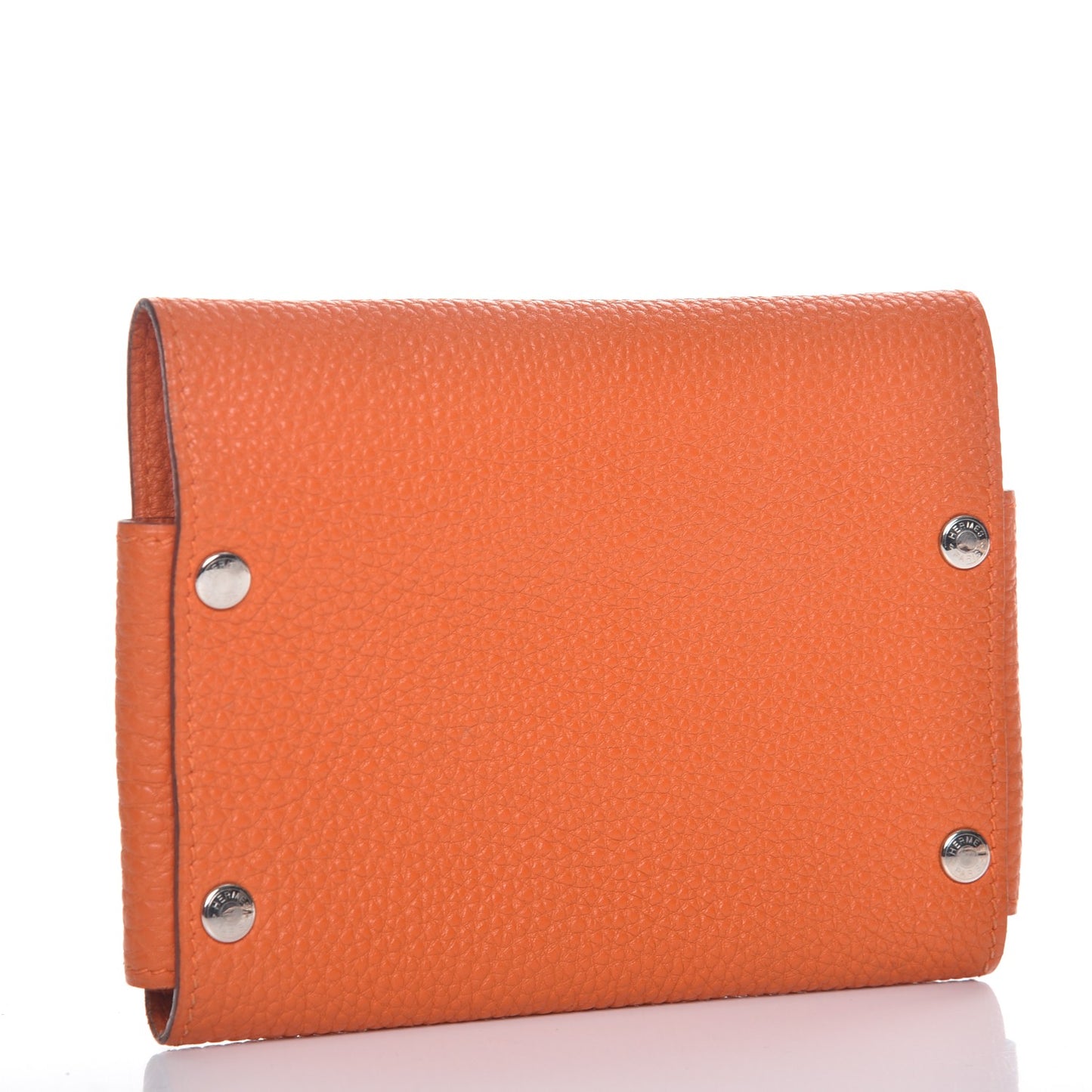 Taurillon Clemence Mises et Relances Playing Cards Holder Orange