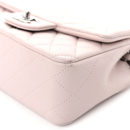 Chanel Lambskin Quilted Mini Rectangular Flap Light Pink 10 of 11