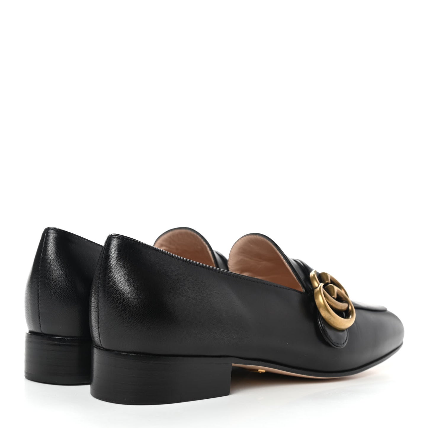 Malaga Kid Womens GG Marmont Loafers 35 Black