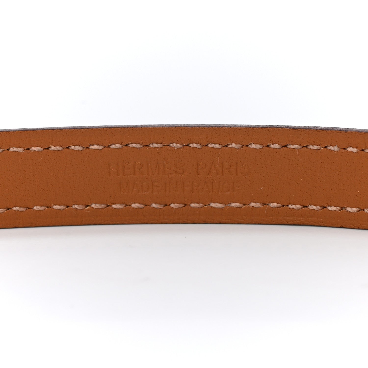 Hermes Epsom Rivale Double Tour Bracelet T2 Gold 4 of 6