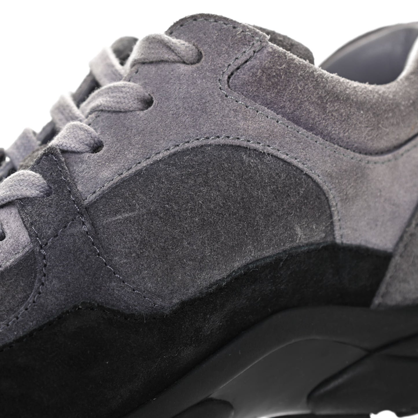 Suede Calfskin CC Sneakers 35 Grey