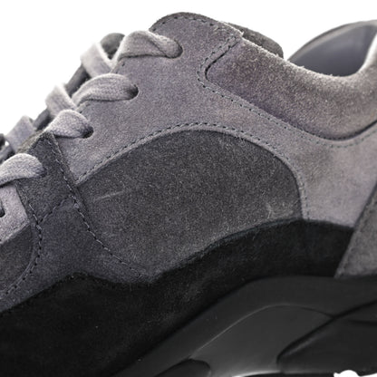 Chanel Suede Calfskin CC Sneakers 35 Grey 9 of 11