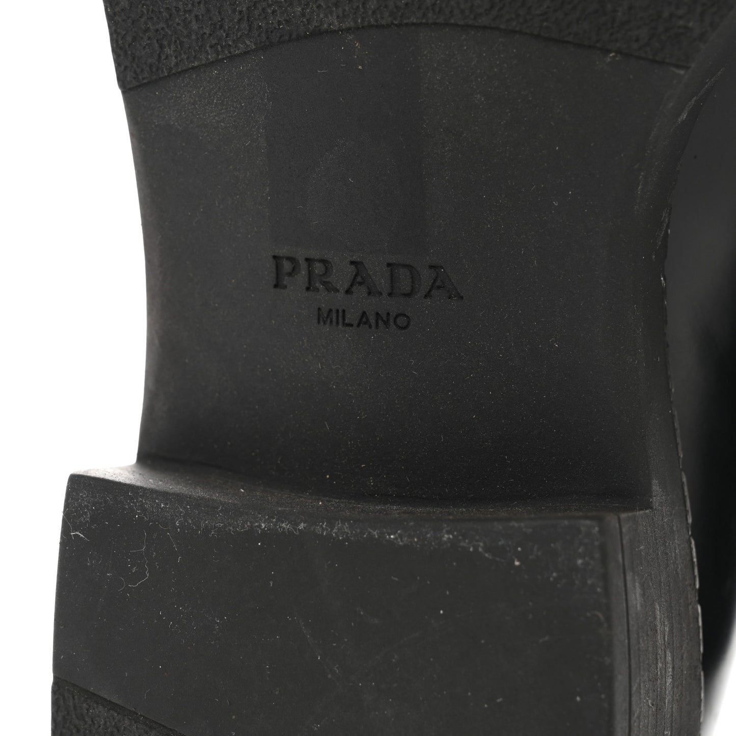 Spazzolato Metal Triangle Logo 50mm Loafers 36.5 Black