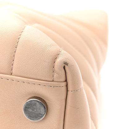 Saint Laurent Calfskin Y Quilted Monogram Large Loulou Shopper Nude Powder 12 of 15