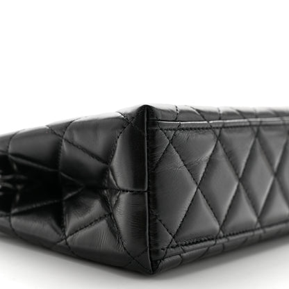 Chanel Shiny Aged Calfskin Quilted Nano Kelly Shopper Black 16 of 20