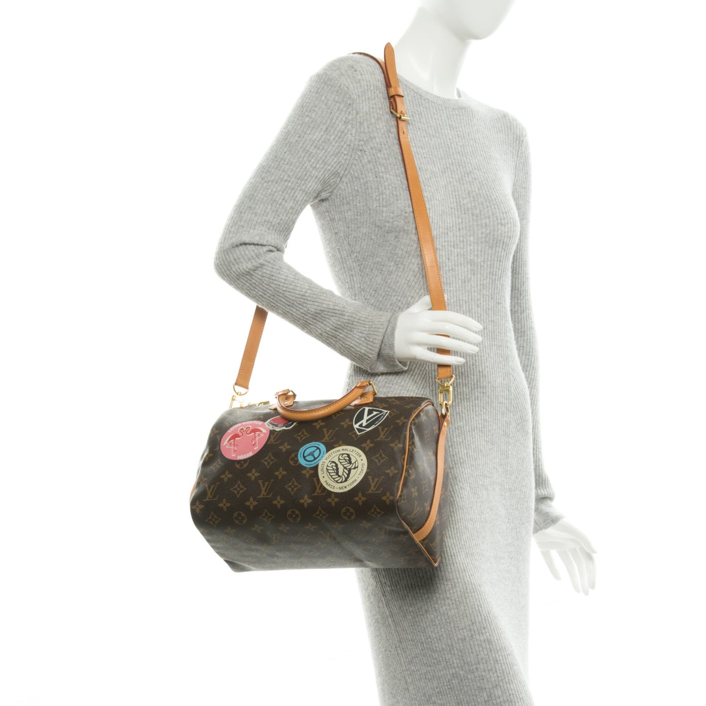 Monogram World Tour Speedy Bandouliere 30
