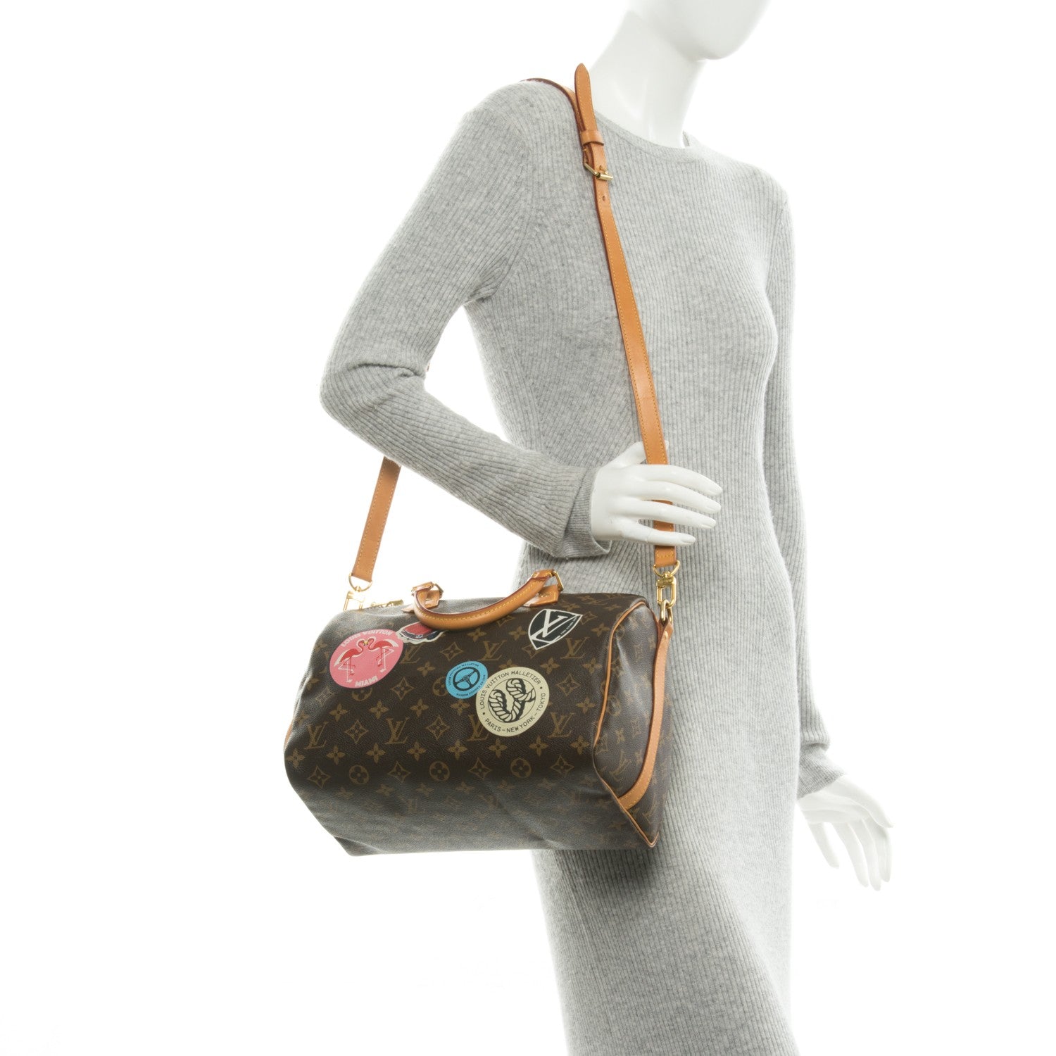 Louis Vuitton Monogram World Tour Speedy Bandouliere 30 2 of 7